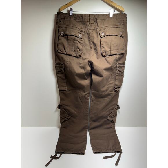 Vtg Matchstick Union Workwear Supplies Brown Cargo Pants Men’s Sz 38 Utility - Picture 8 of 8